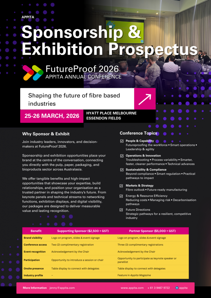 Appita FutureProof 2026 Sponsorship